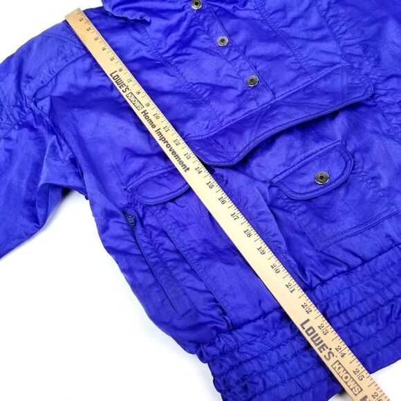 Nils Vintage Ski Royal Blue High Neck Winter Coat Snow Jacket 8 90s Y2K Gorpcore - Picture 6 of 9